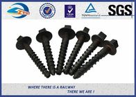 AREMA / DIN571 Railway Fasteners Plain Oil Black Screw Spikes